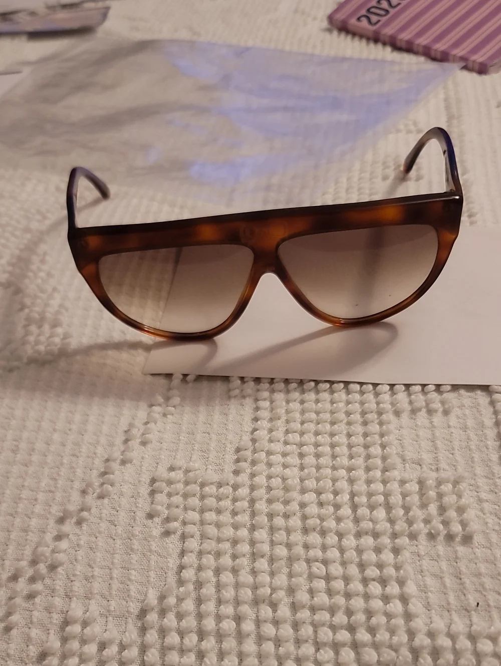 Vintage Laura Biagiotti Oversized 1980s Tortoise Shell Sunglasses With Bow